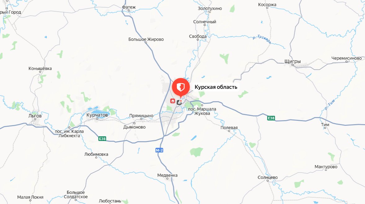 Карта зоны выезда мастера по Курску и Курской области